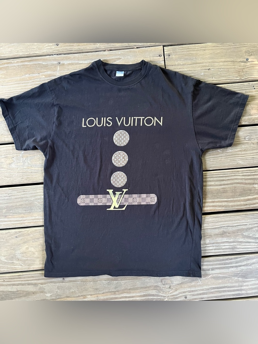 42 Cotton Brand tee sz L. Big LV logo. Hi quality cotton. NWOT. Gender neutral.